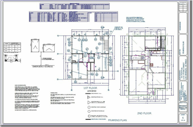 commercial construction blueprints